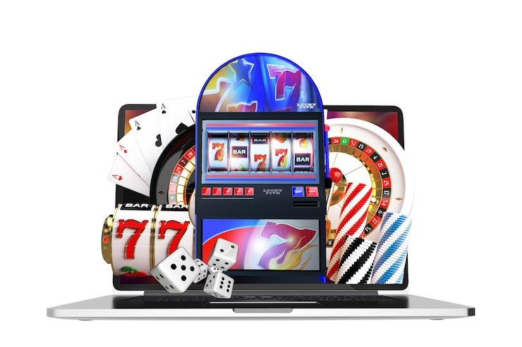Ilustrasi banner promosi menarik dengan fitur game online yang aman dan transparan